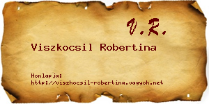 Viszkocsil Robertina névjegykártya